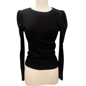 Z Supply Ribbed Puff Sleeve Sweater  Size Small